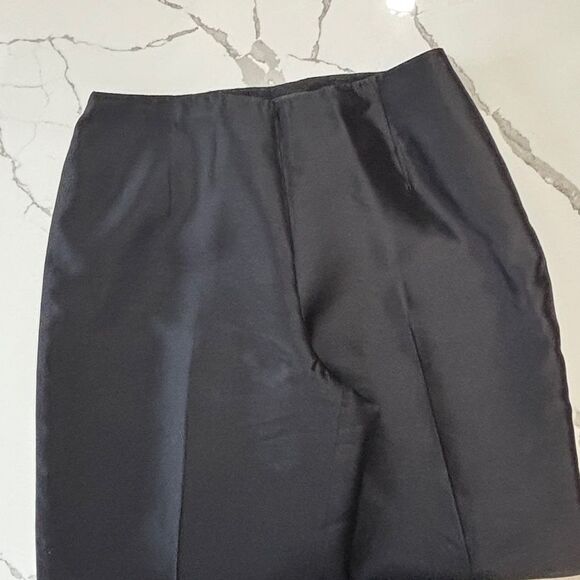 Talbots | Pure Silk Women’s Black Lined Dress Pants - Picture 3 of 14